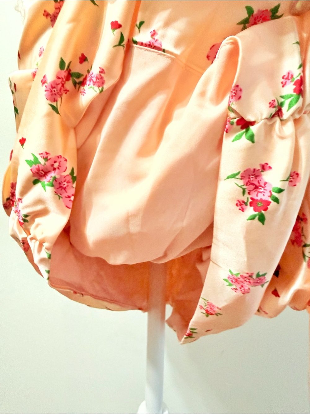 FOR LOVE & LEMONS PEACH PINK ASTER FLORAL MINI DRESS - Picture 10 of 16